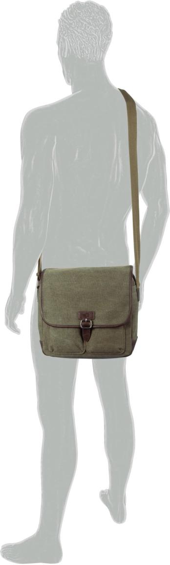 Schultertasche Men Camel Active Mountain Canvas Khakibraun