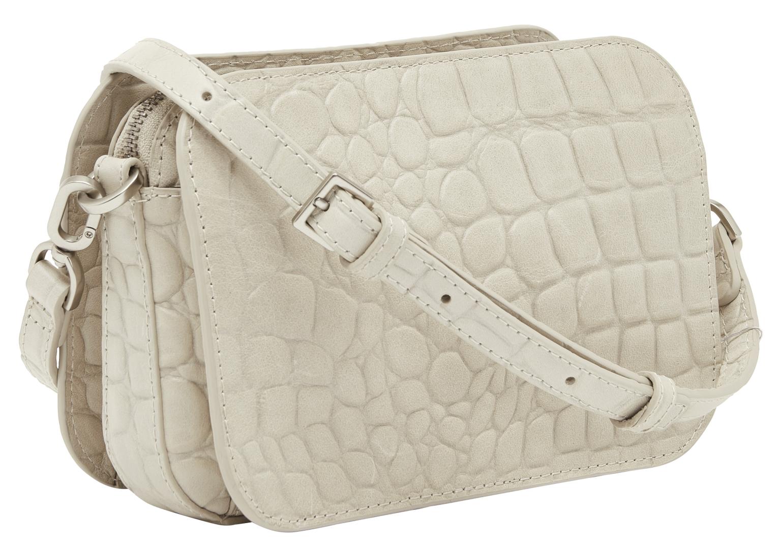 Schultertasche Pale Moon Liebeskind Berlin Kroko Luka Crossbody S Beige Taupe Krokoprägung