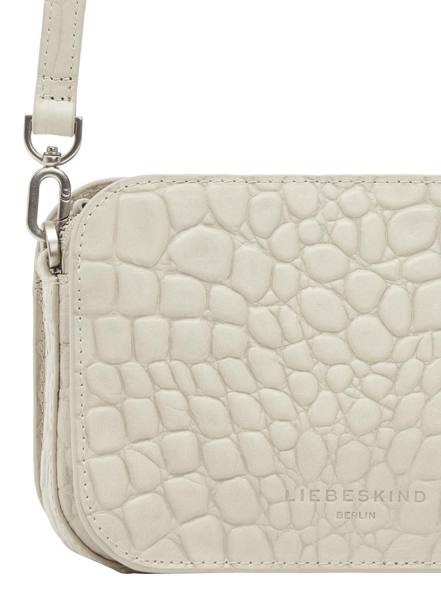 Schultertasche Pale Moon Liebeskind Berlin Kroko Luka Crossbody S Beige Taupe Krokoprägung