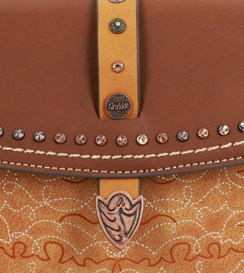 Schultertasche bestickt Fransenanhänger Nieten Anekke Arizona