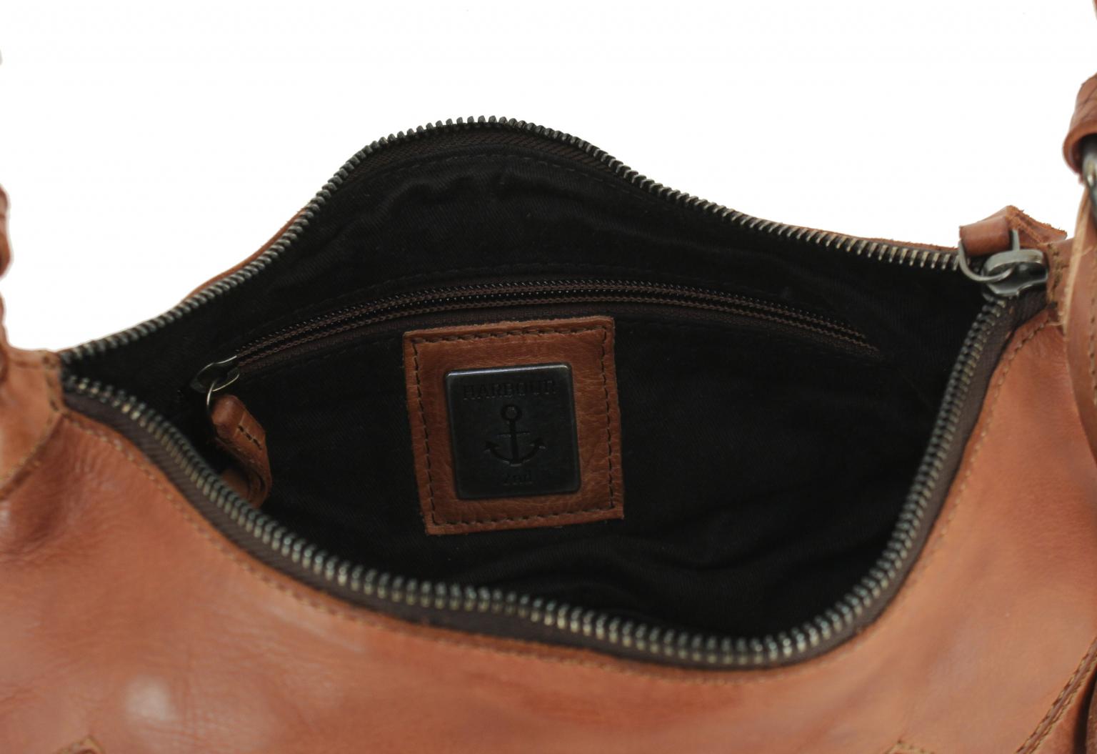 Schultertasche in Flechtoptik grün Harbour 2nd Fashion Lights Neve Leaf