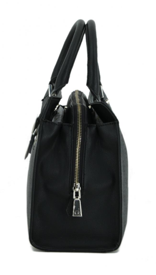 Schultertasche mit Ketten Guess Alisa Printdesign Latte Orange