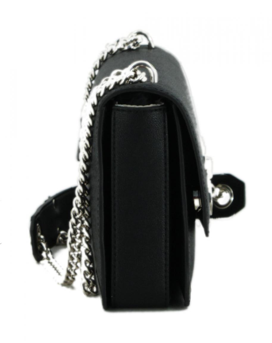 Schultertasche mit Ketten Guess Alisa Printdesign Latte Orange