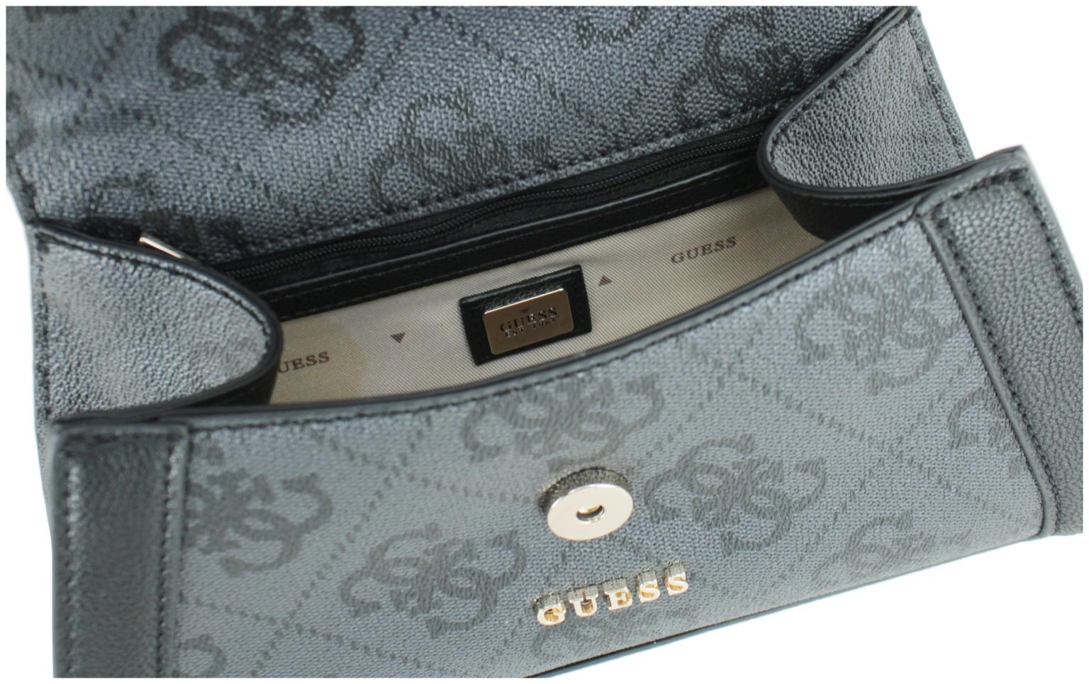 Schultertasche mit Überschlag Latte Logo Guess Karnilla