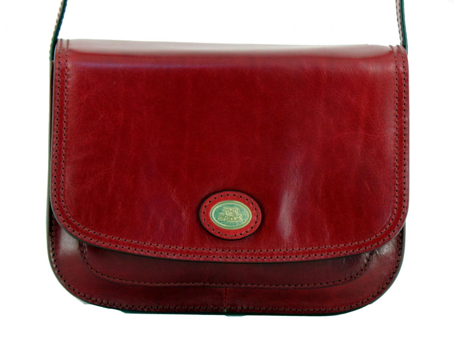 Schultertasche mit Überschlag The Bridge Donna Rosso Ribes