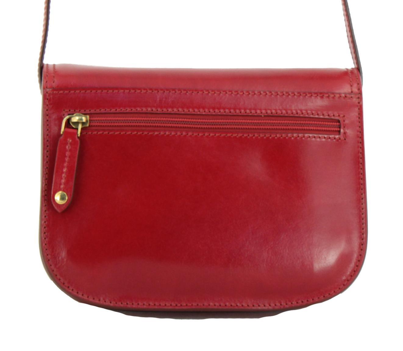 Schultertasche mit Überschlag The Bridge Donna Rosso Ribes