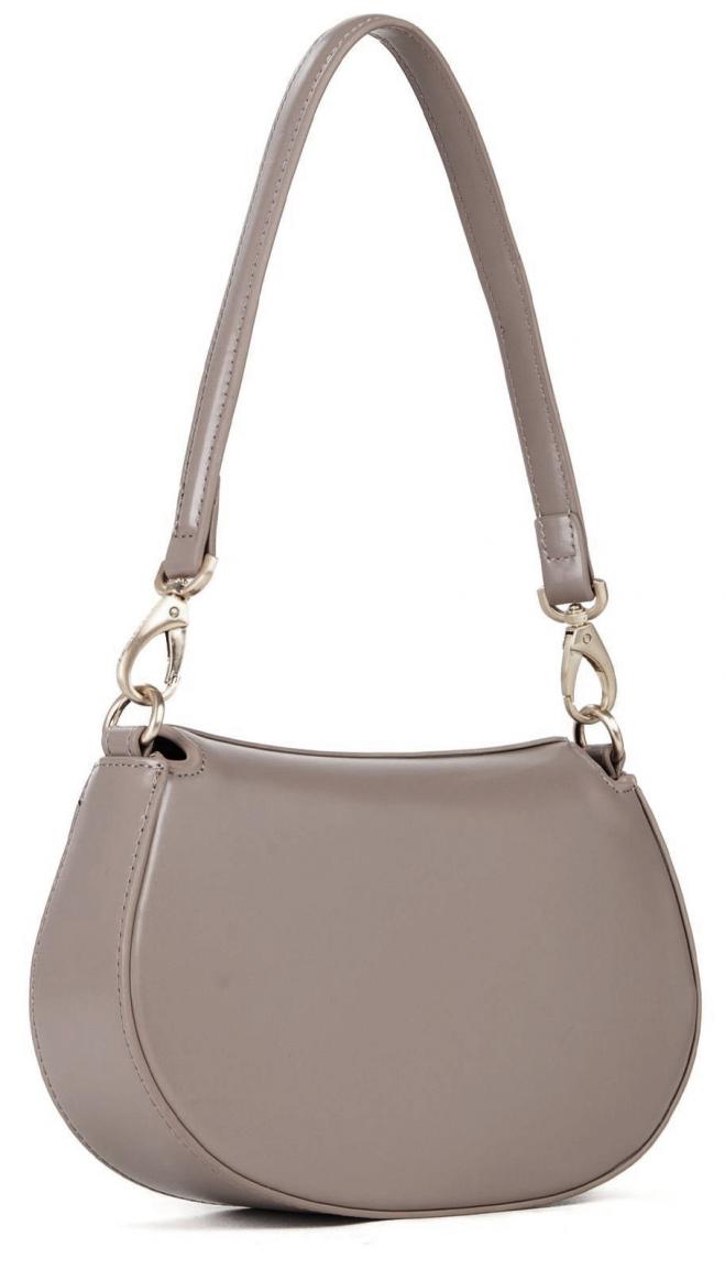 Schultertasche mit Überschlag beige Glanzfinish Valentino Type RE