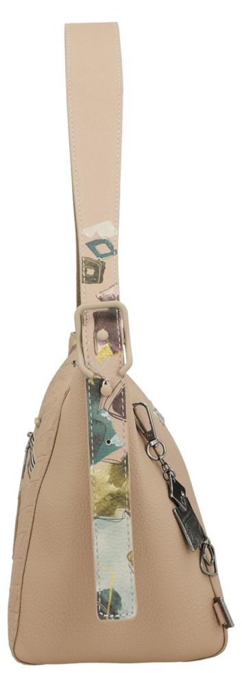 Schultertasche petrol Evolution herbstlich Anekke taupe Real bordeaux