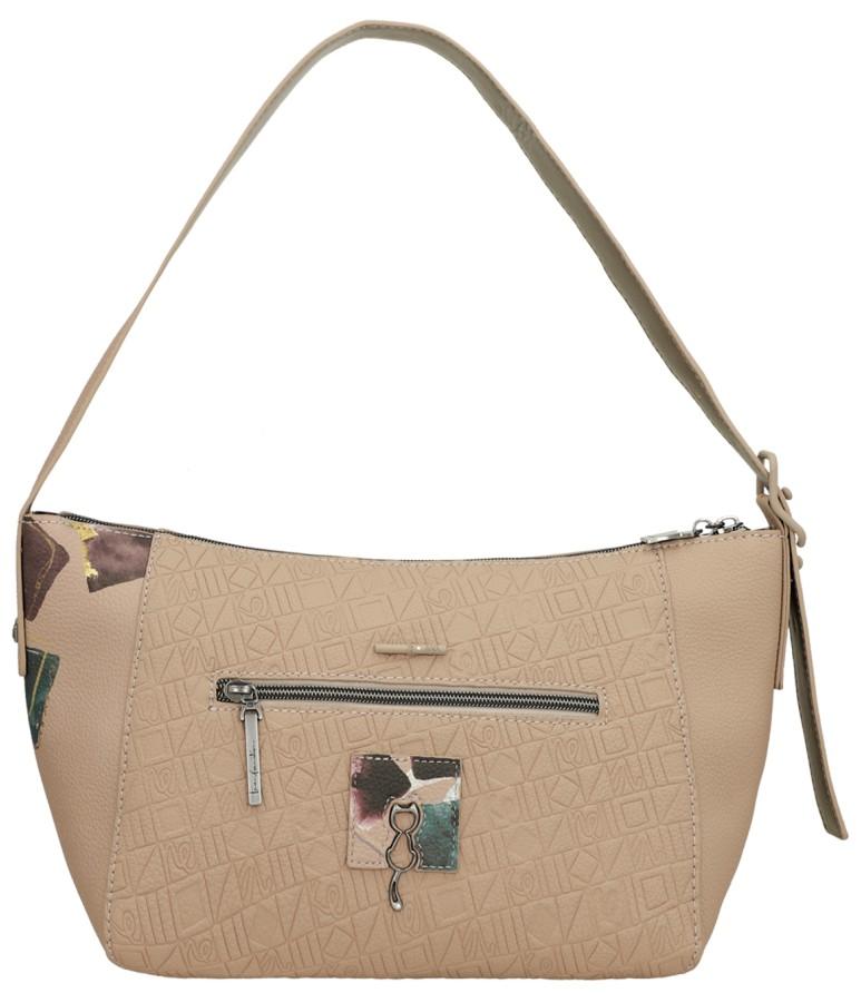 Schultertasche petrol Evolution herbstlich Anekke taupe Real bordeaux