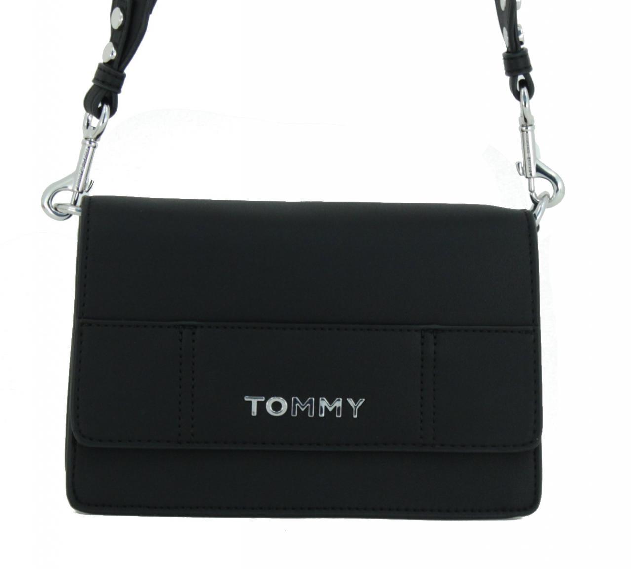 Schultertasche rot Tommy Hilfiger Statement Überschlag