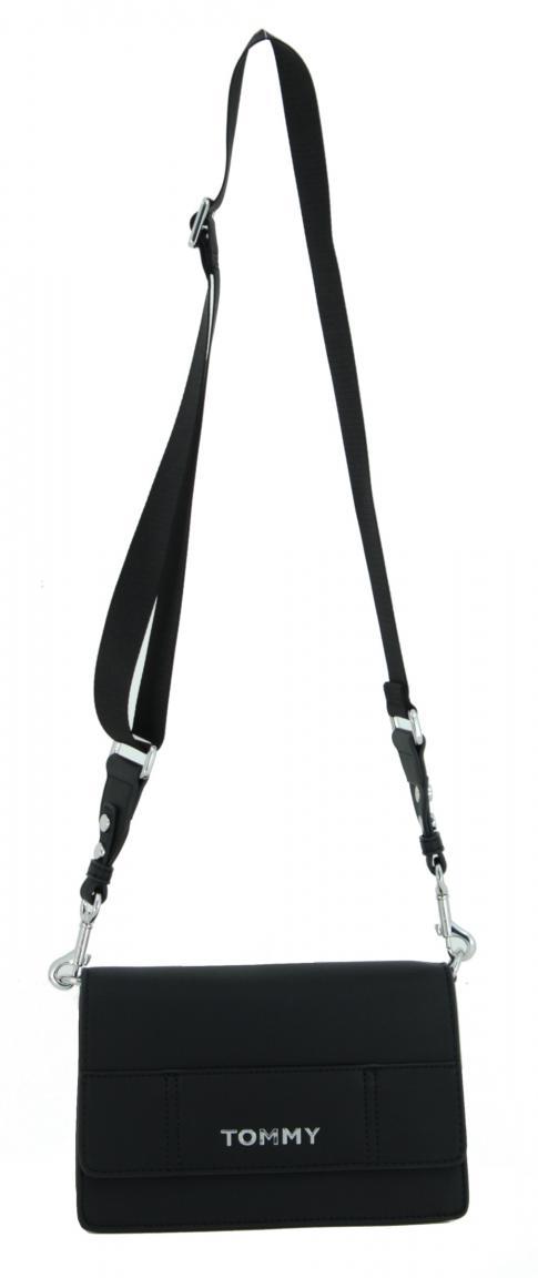 Schultertasche rot Tommy Hilfiger Statement Überschlag