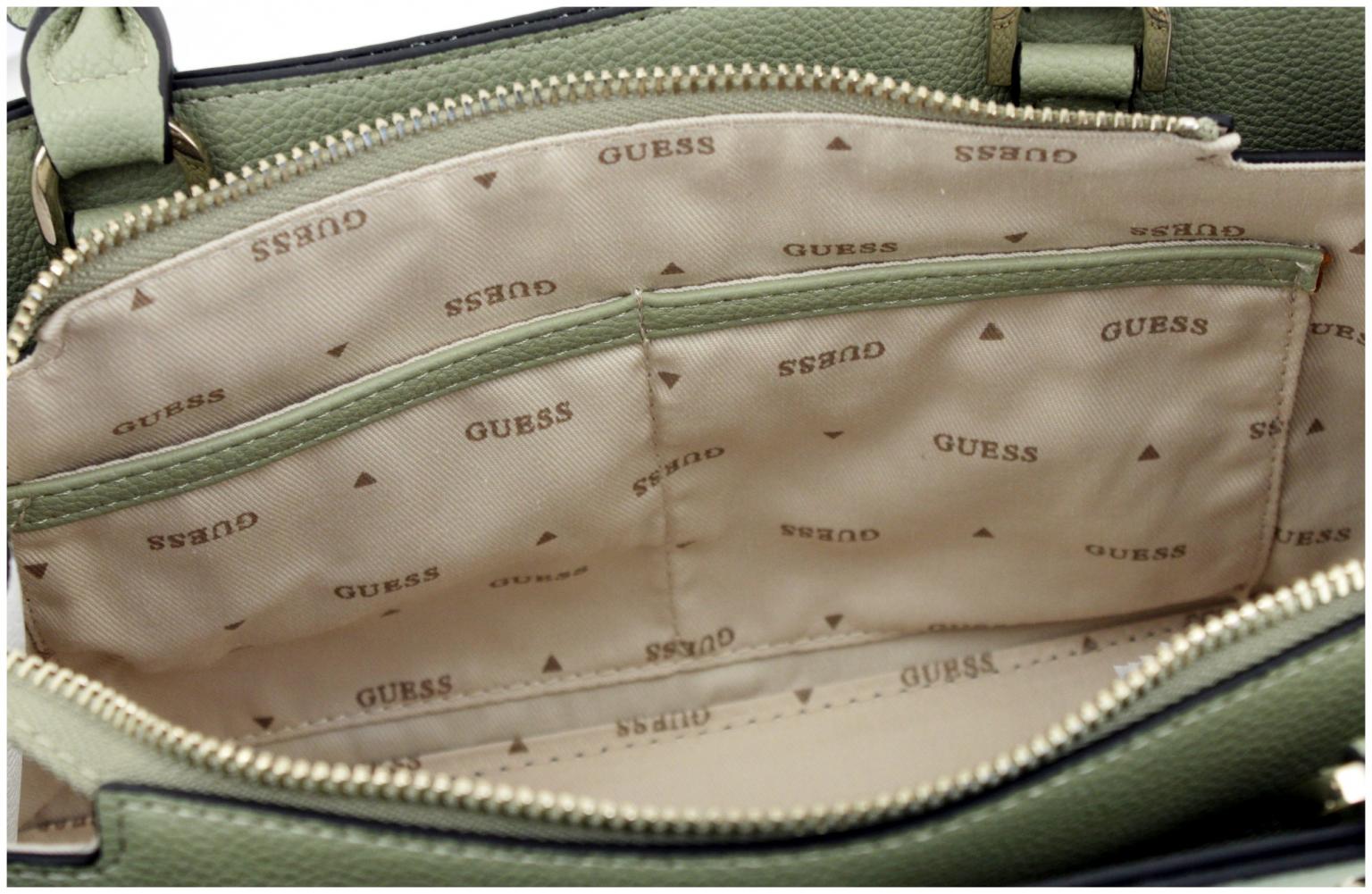 Schultertasche schwarz Guess Meridian dreigeteilt