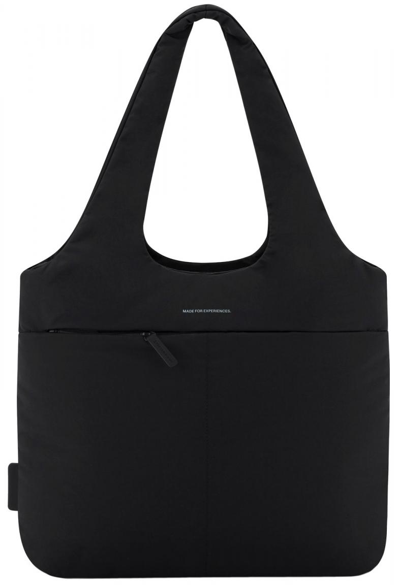Schultertasche schwarz Kapten & Son wattiert Skara Cloud