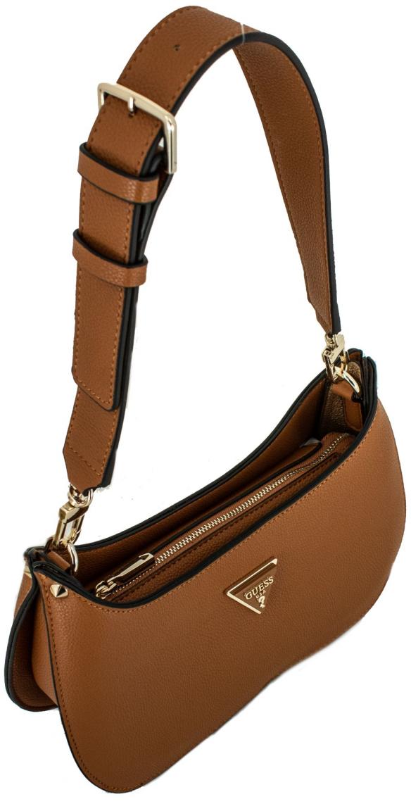 Schultertasche schwarz Top Zip Shoulder Bag Meridian Mini Guess