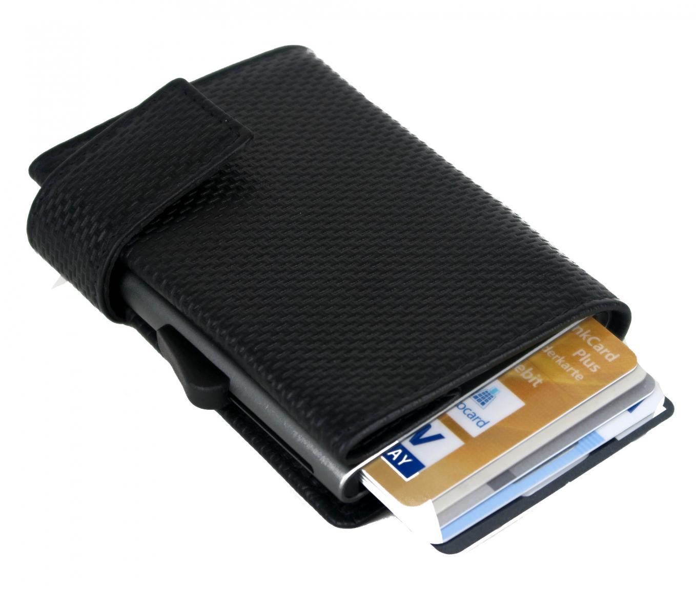 SecWal Kartenetui mit Hartgeldfach geprägt RFID Schutz