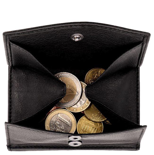 SecWal Wiener Schachtel mit Alu Kartenschieber Lederetui schwarz