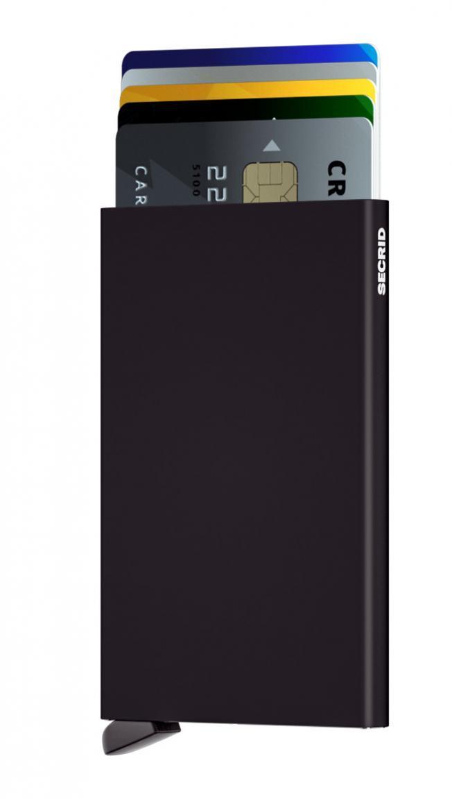 Secrid Cardslide Set Kartenhülle mit Hartgeldfach RFID Schwarz/S