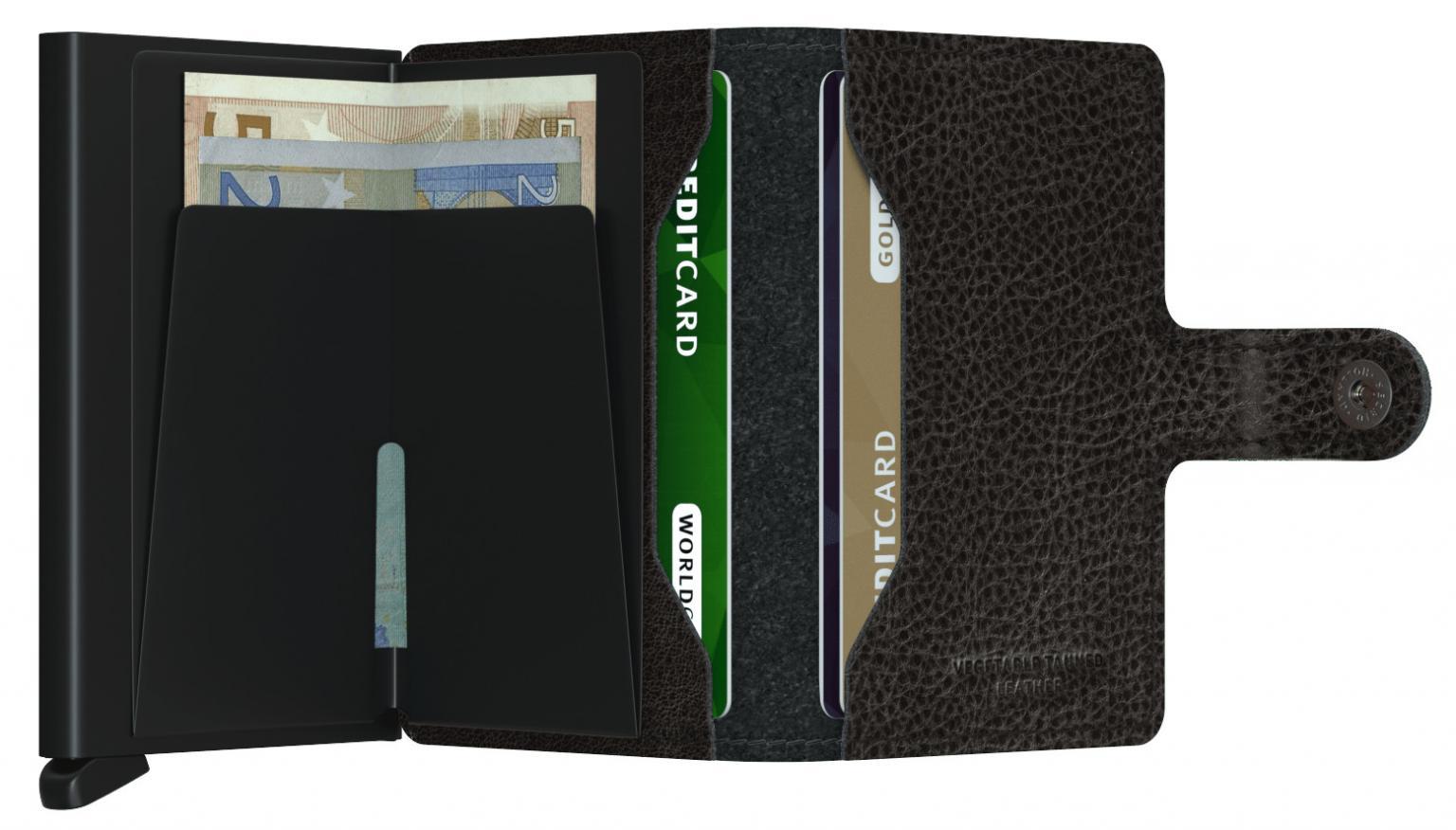 Secrid Chipkartenetui Veg Black RFID-Schutz schwarz Miniwallet