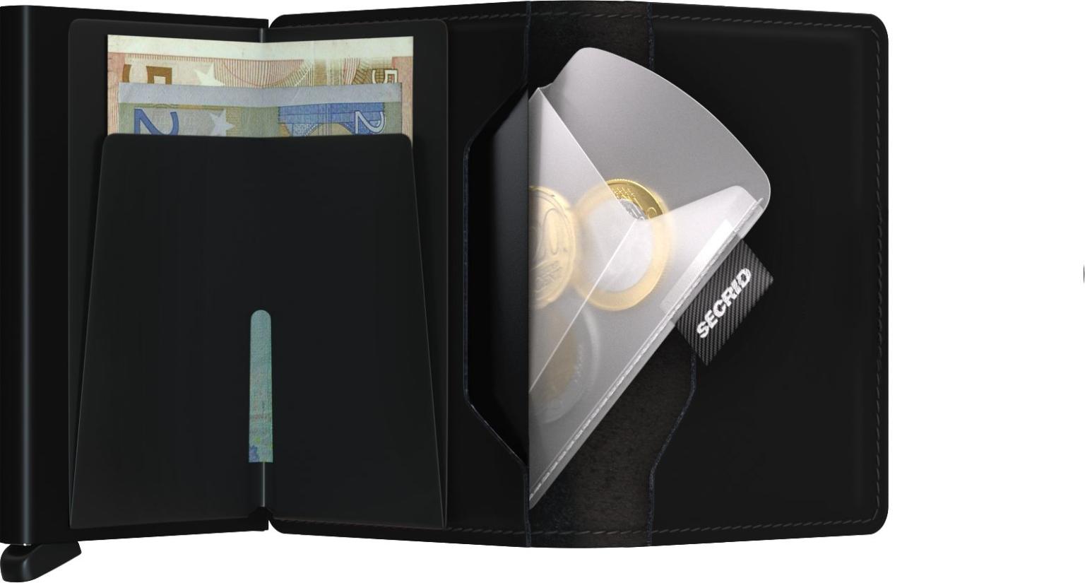 Secrid Coinpocket Black Transparent Münzfach für Wallets