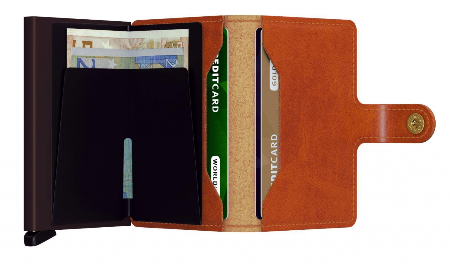 Secrid Geldbörse Mini Wallet Original Cognac