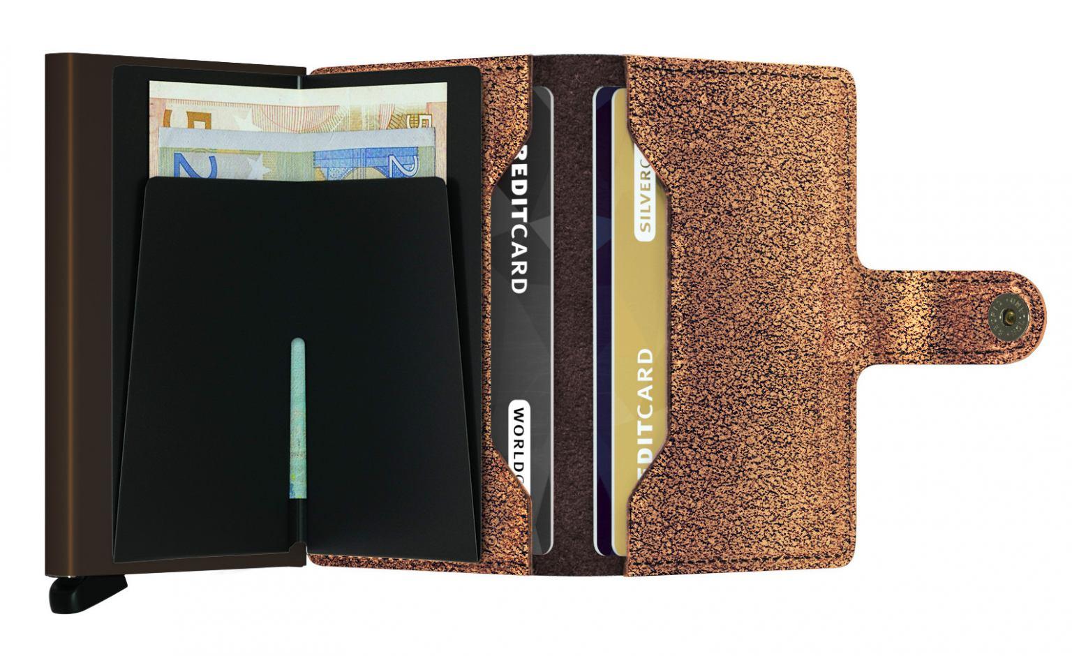 Secrid Kartenhülle RFID-Schutz Miniwallet Glamour Bronze