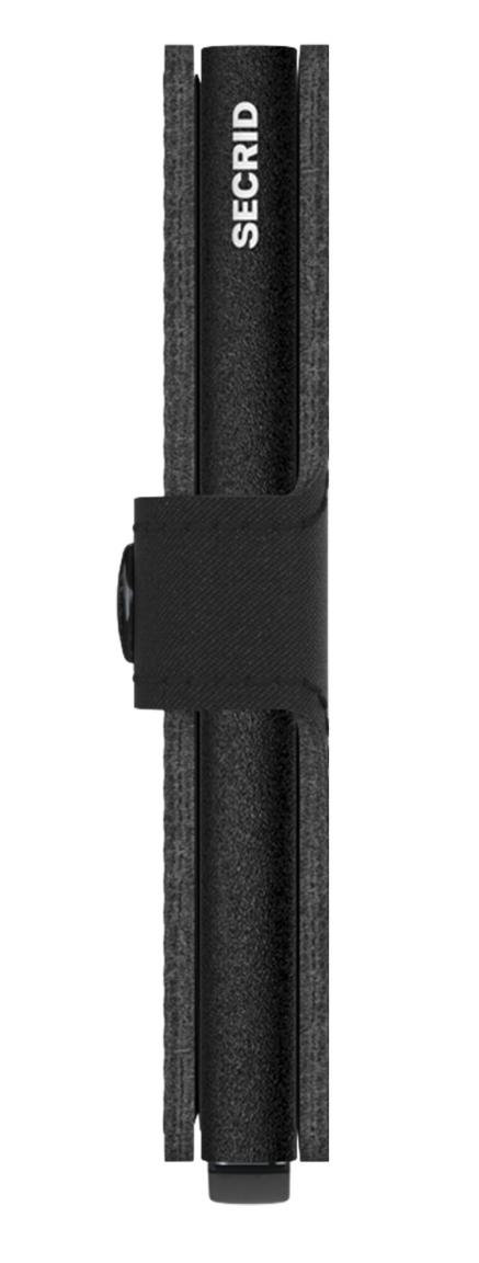 Secrid Miniwallet Kartenetui Vegan Yard Powder Black - Schwarz