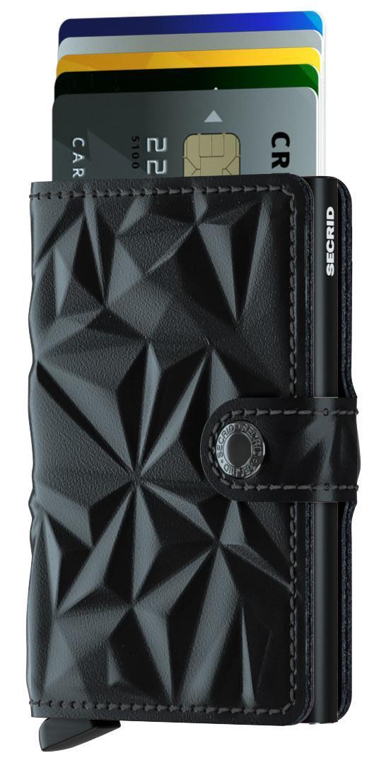 Secrid Miniwallet Kreditkartenetui Prism Black geprägt RFID