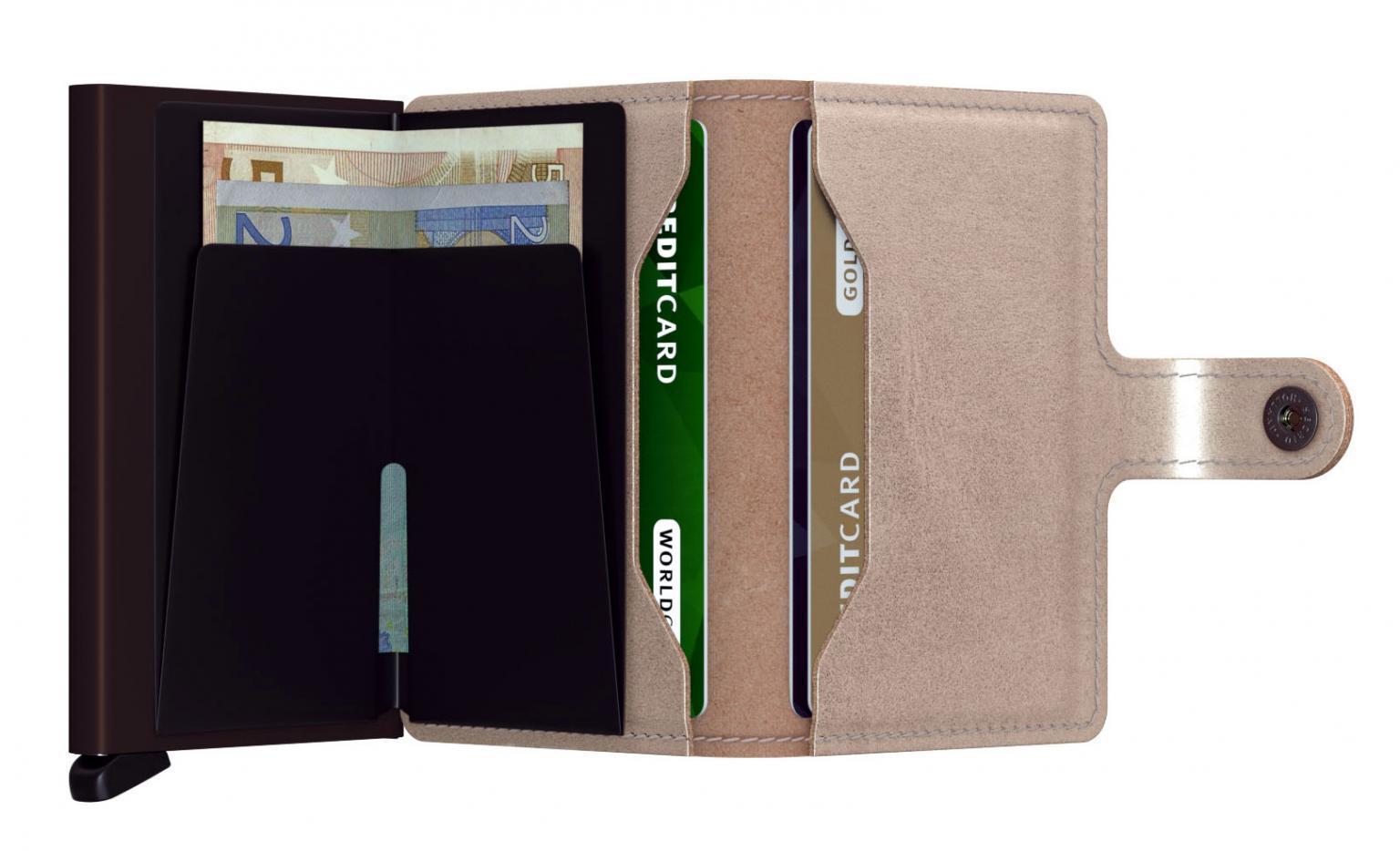 Secrid Miniwallet RFID Geldtasche Metallic Champage