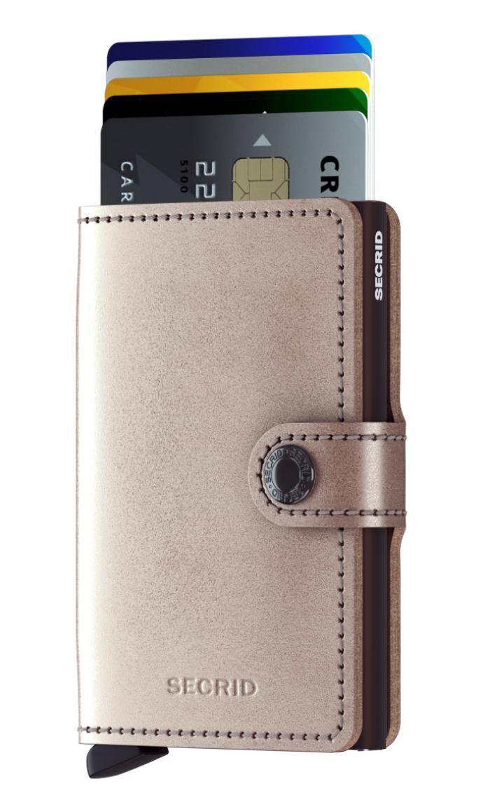 Secrid Miniwallet RFID Geldtasche Metallic Champage