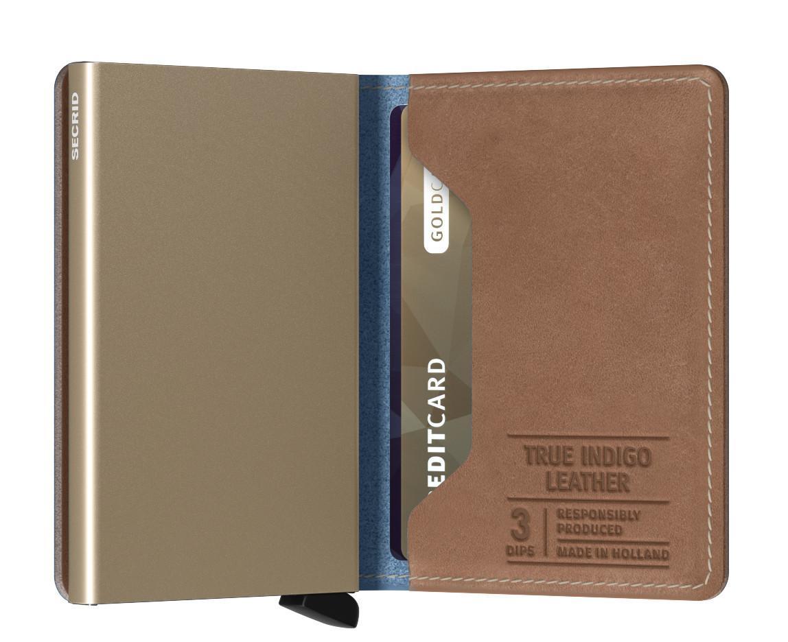 Secrid Slimwallet Indigo 3 Hellblau Sand