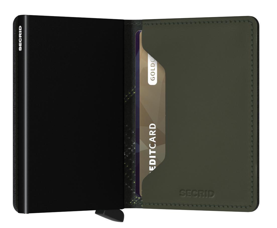 Secrid Slimwallet Stitch Linea Lime Grün mit Ziernähten