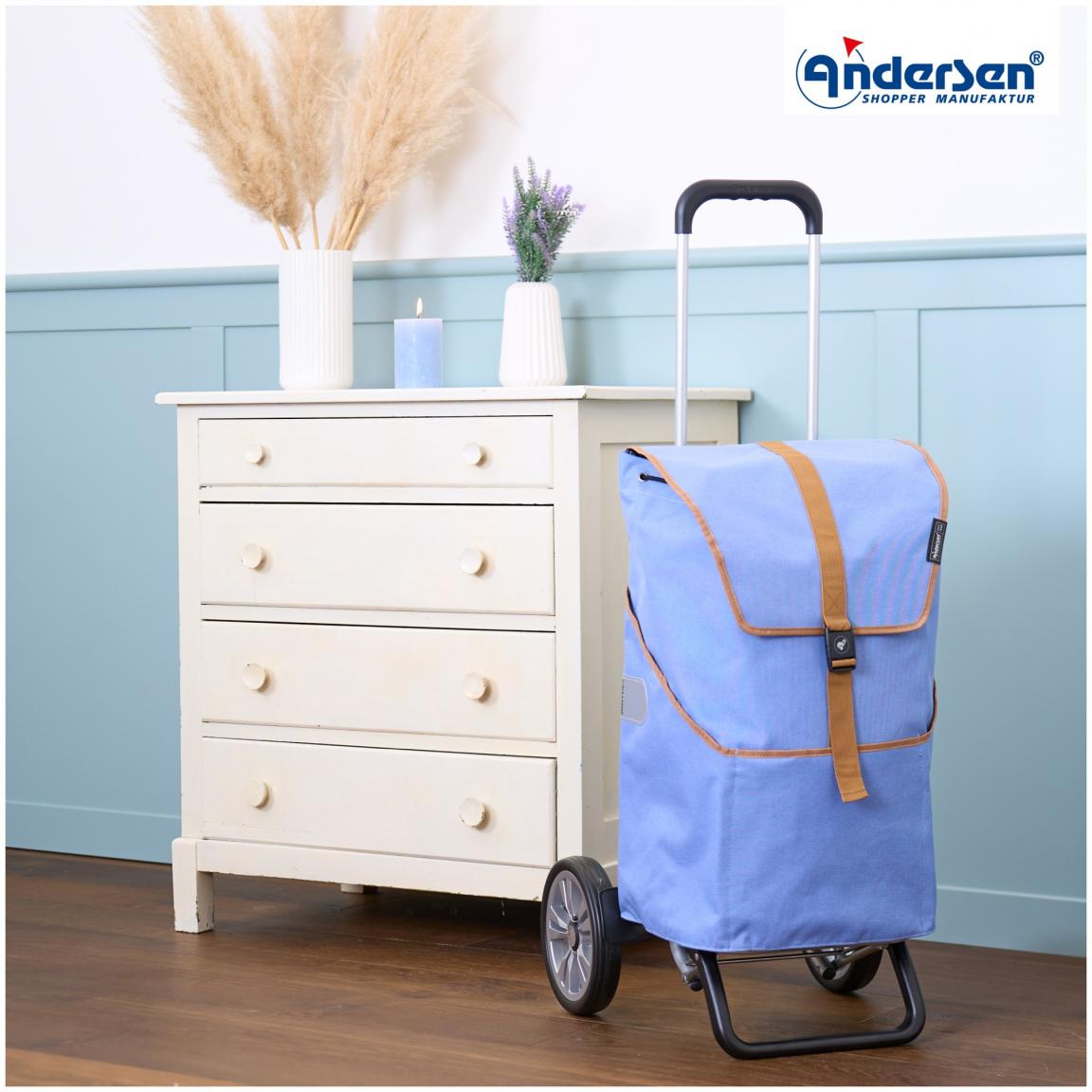 Shopper Alu Star mit Tasche Auke Flieder Andersen Trolley