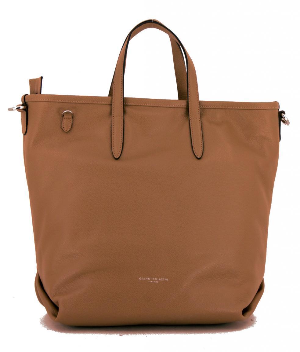 Shopper Atena Gianni Chiarini Leder Cappuccino braun