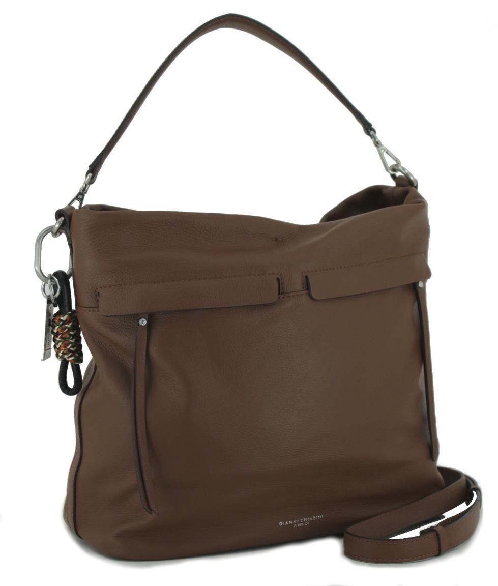 Shopper Gianni Chiarini Duna braun brown genarbt Kordel