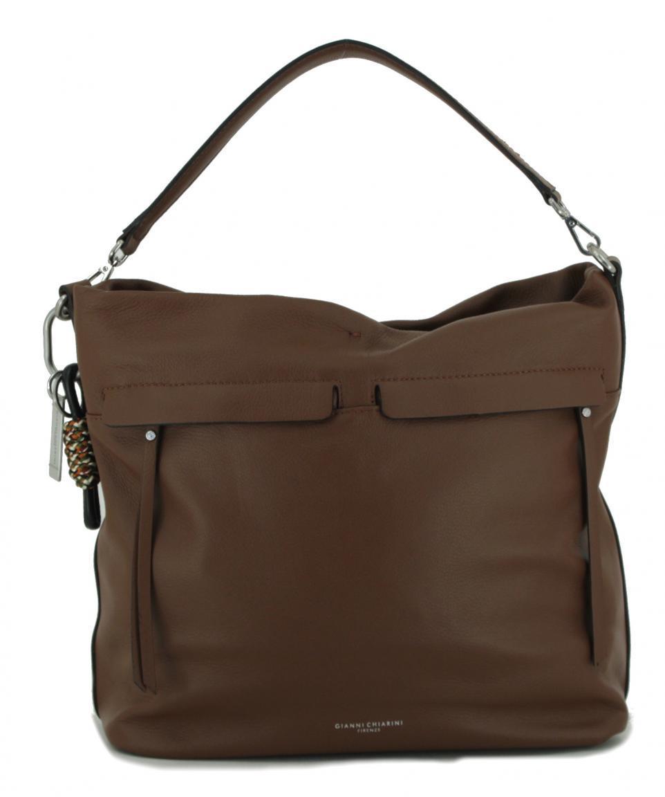 Shopper Gianni Chiarini Duna braun brown genarbt Kordel