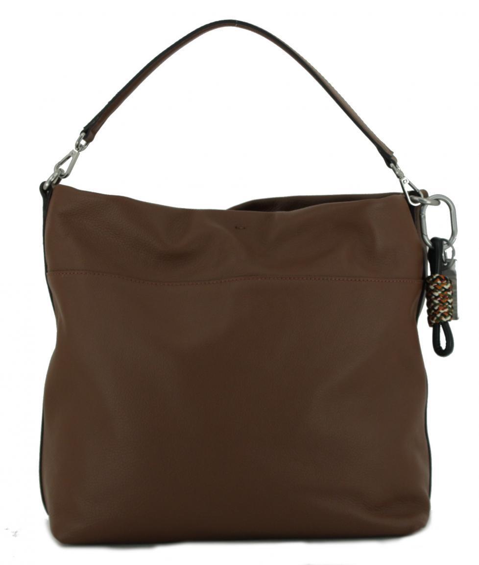 Shopper Gianni Chiarini Duna braun brown genarbt Kordel