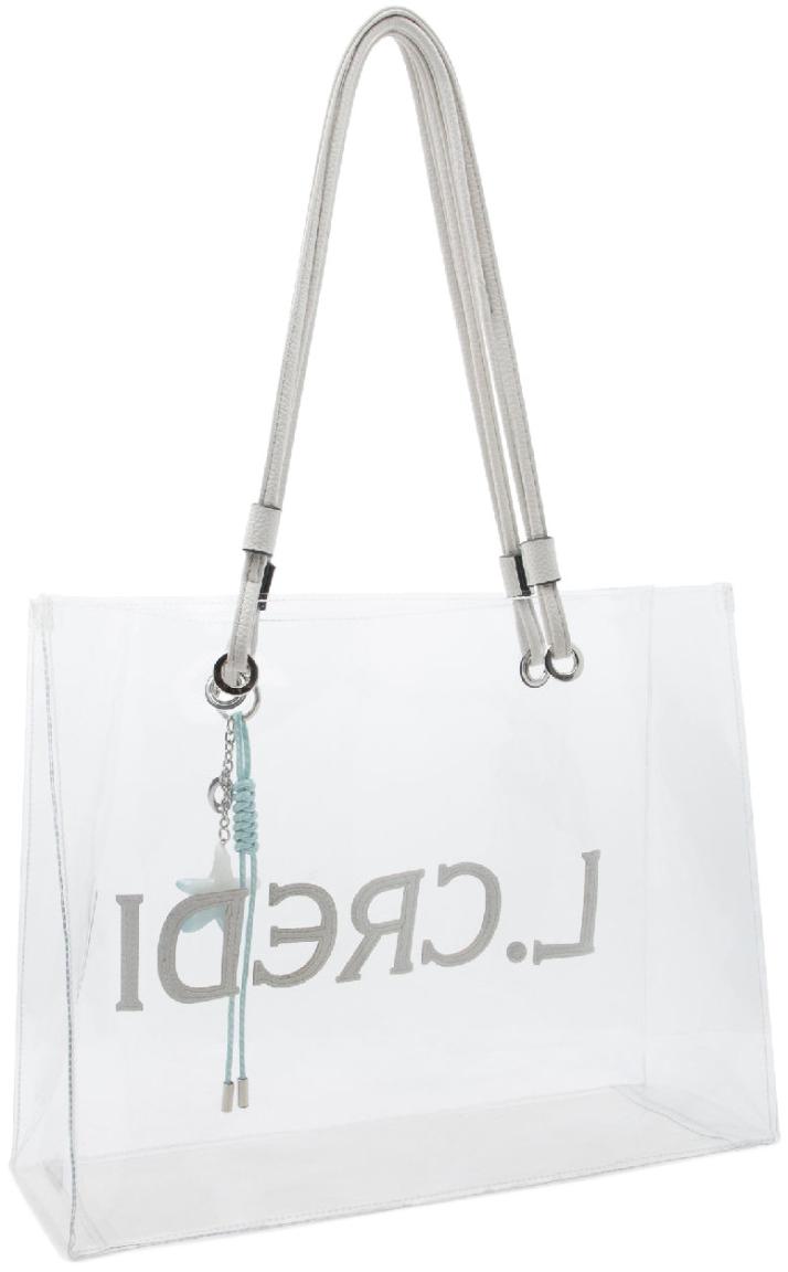 Shopper L.Credi transparent Innentasche grau Reja Seestern