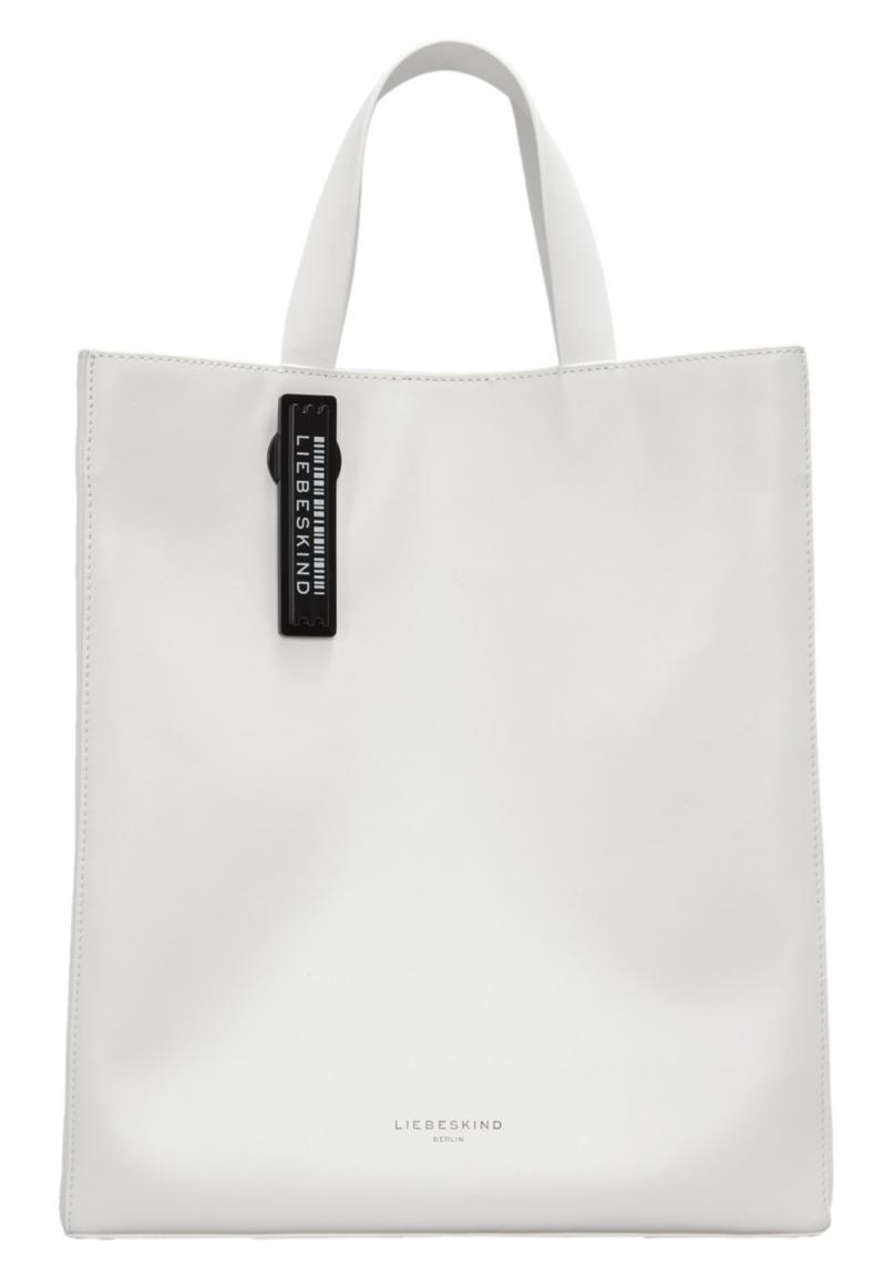 Shopper Liebeskind Paperbag ToteM Optic White Security Tag