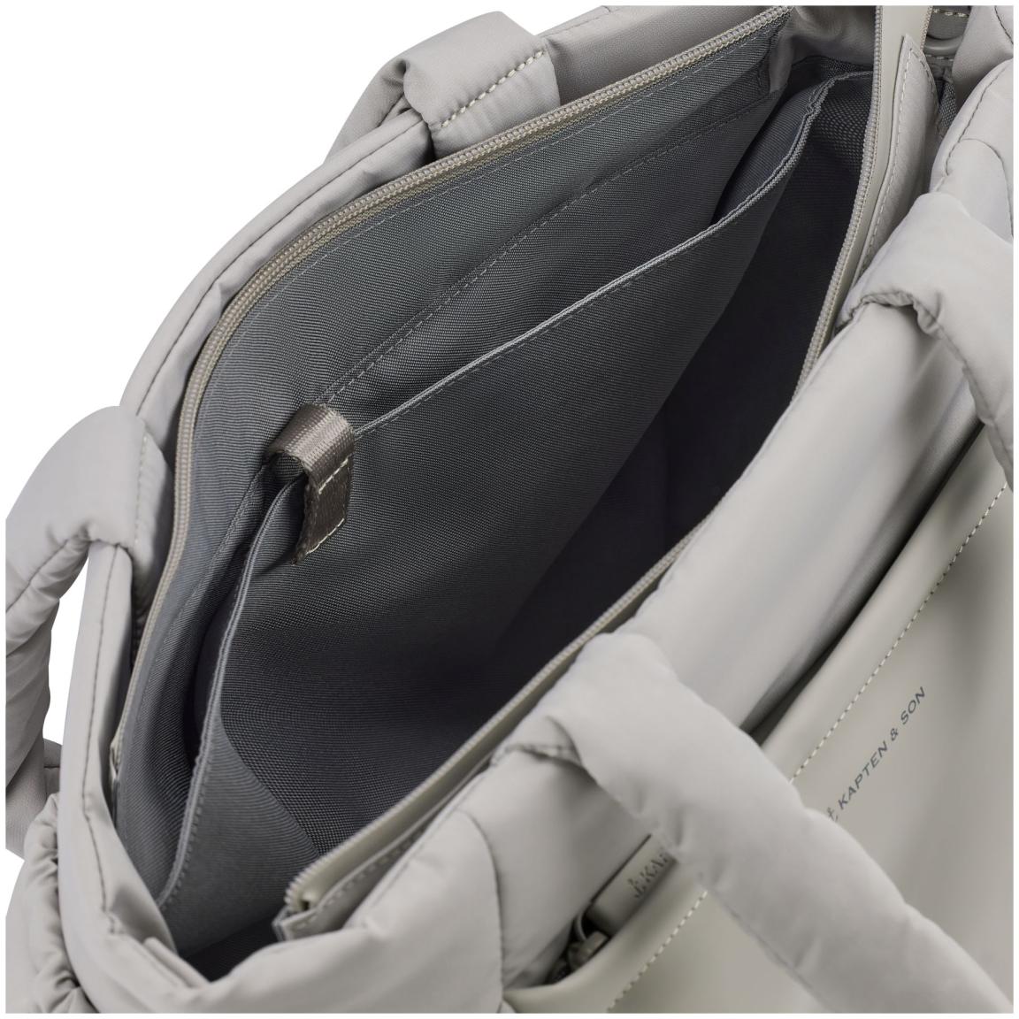 Shopper Medium Kapten and Son Hellvi Cloud Khaki wattiert Rippcord