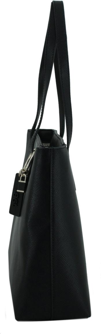 Shopper schwarz Guess Eco Elements recycled strukturiert