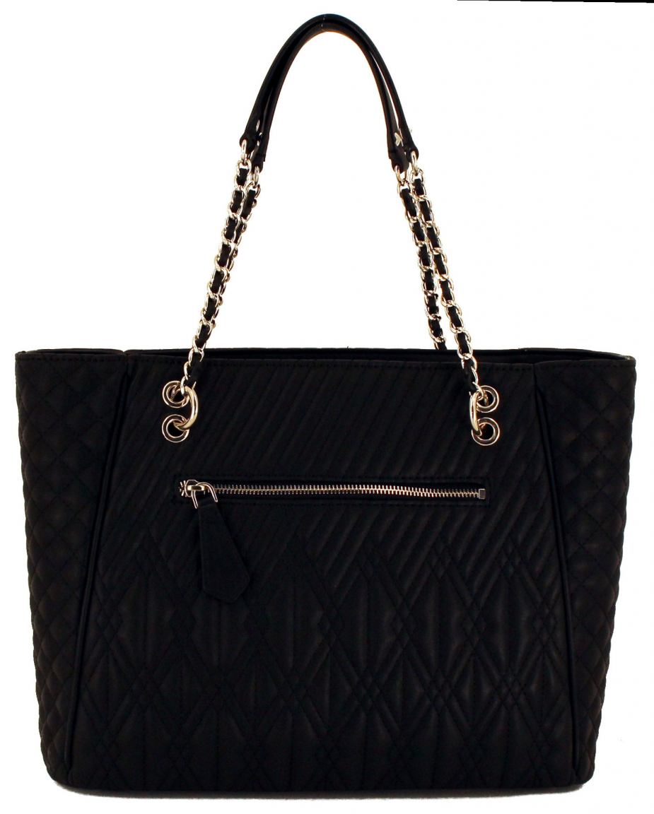 Shoppertasche Guess Eddie Kette Black Schwarz