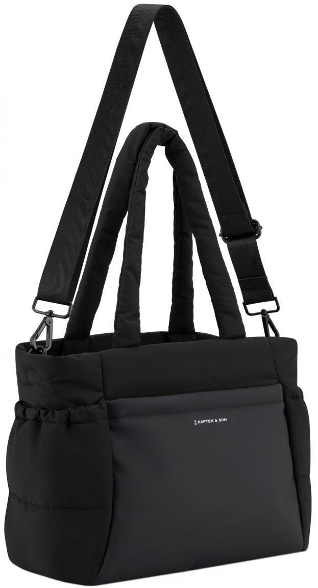 Shoppertasche Kapten & Son Hellvi Cloud Medium schwarz klassisch 