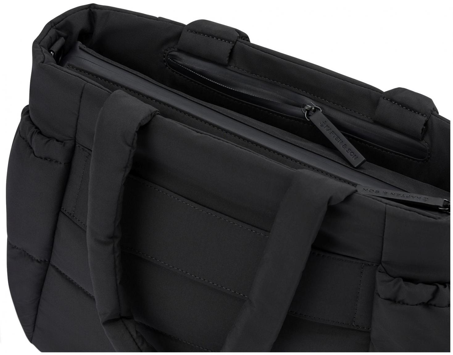 Shoppertasche Kapten & Son Hellvi Cloud Medium schwarz klassisch 