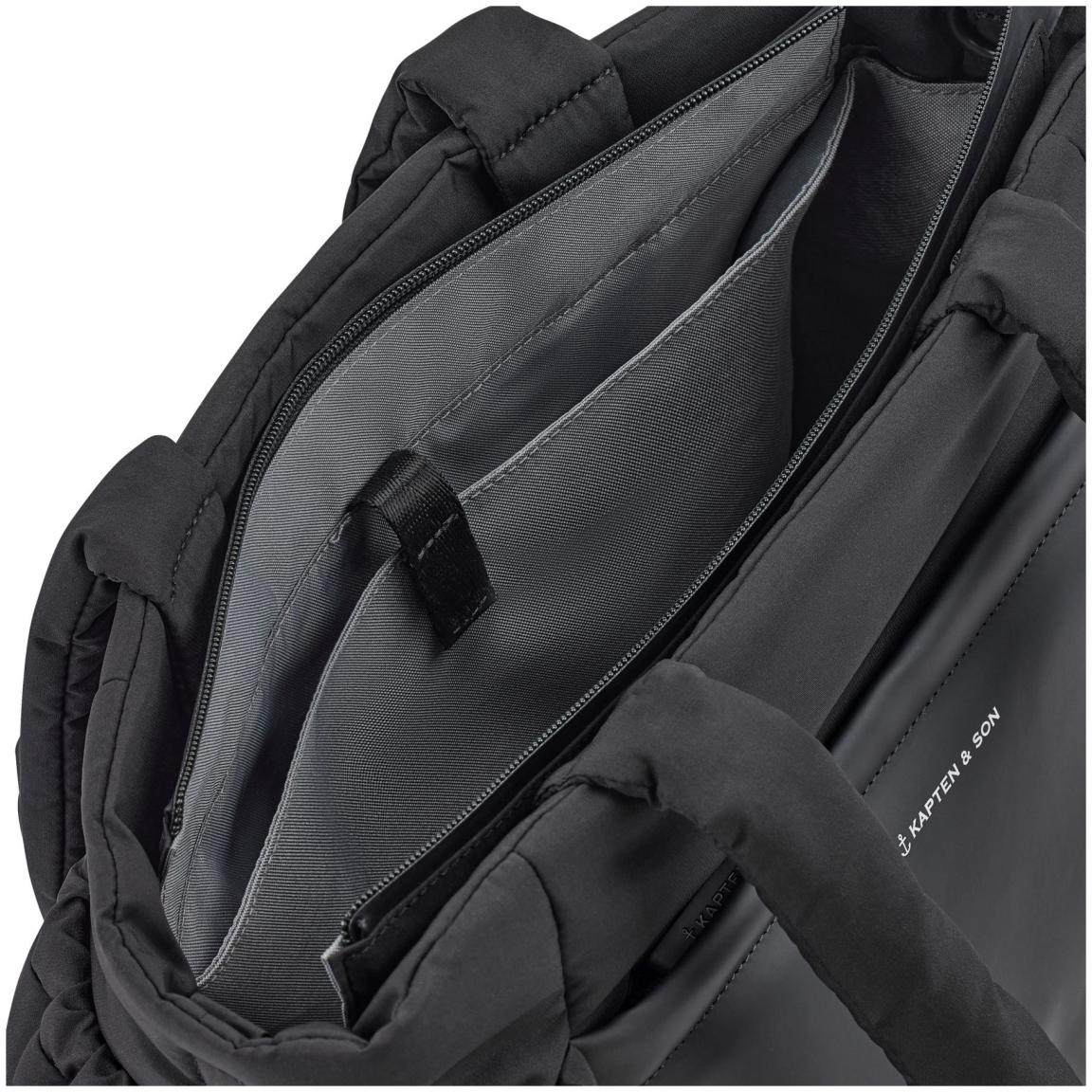 Shoppertasche Kapten & Son Hellvi Cloud Medium schwarz klassisch 