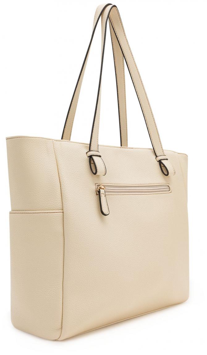 Shoppertasche L.Credi Oana Creme veganes Kunstleder