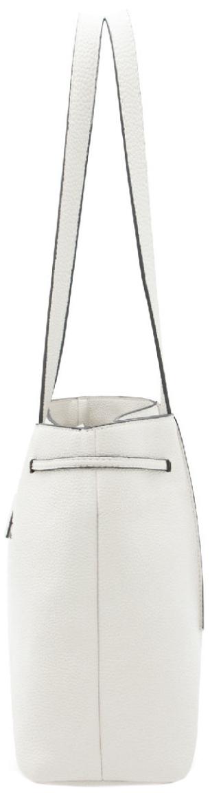 Shoppertasche Rahmi L.Credi vegan Zugband hellgrau Kontrast