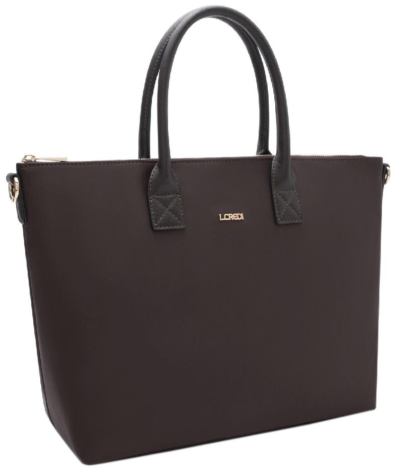 Shoppertasche geräumig L.Credi dunkelbraun Pura Chocolate