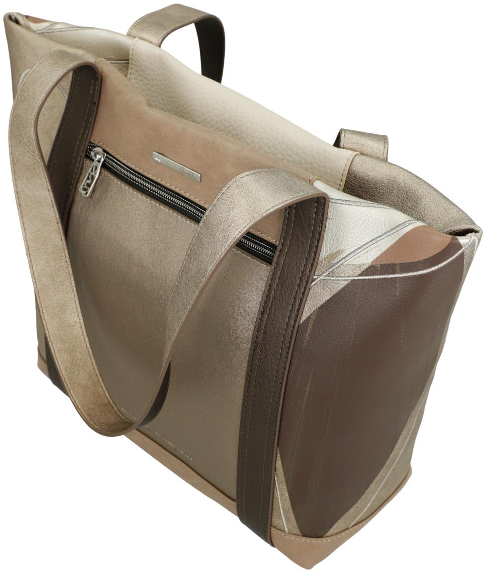 Shoppertasche gold beige braun Anekke Serenis