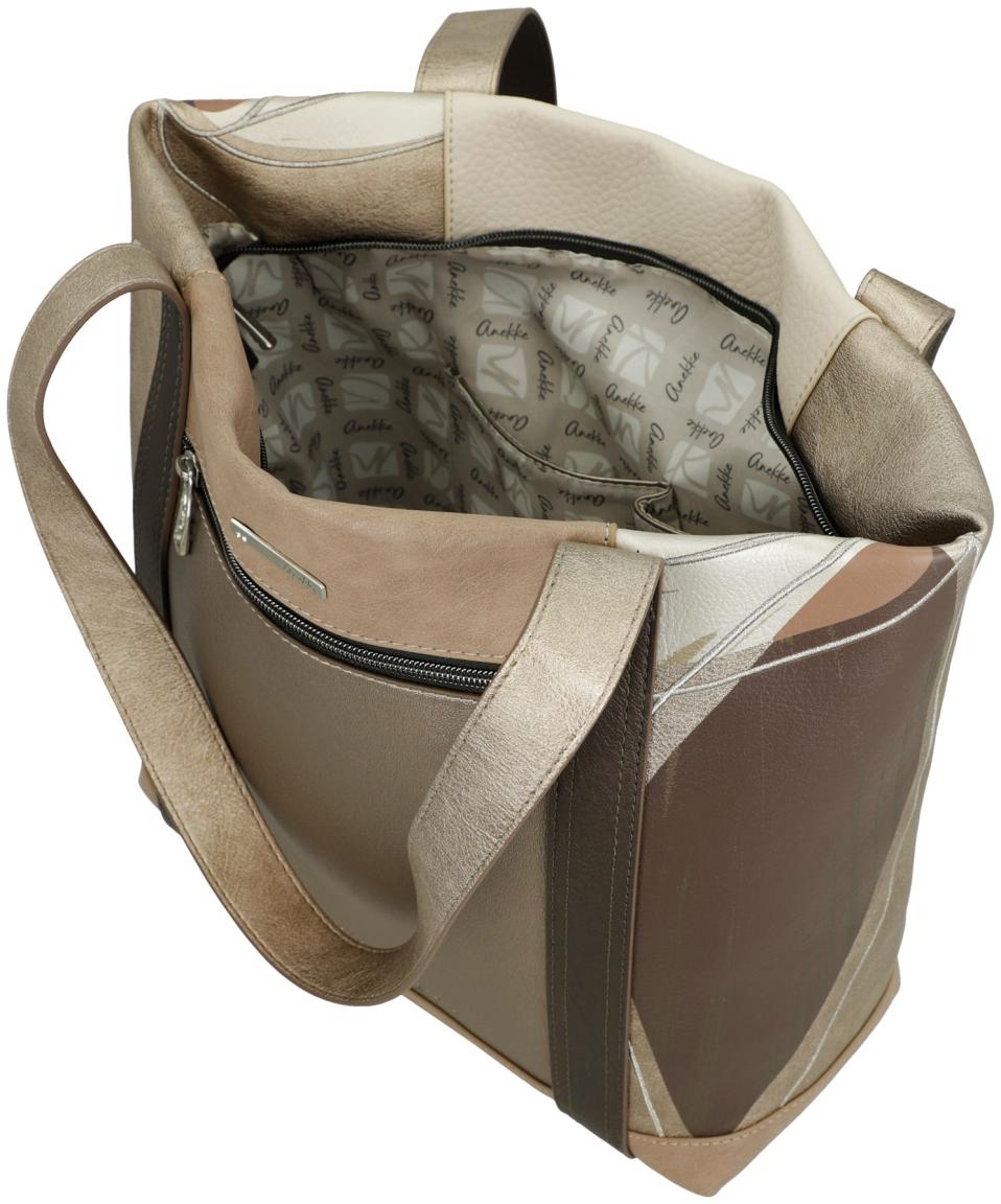 Shoppertasche gold beige braun Anekke Serenis