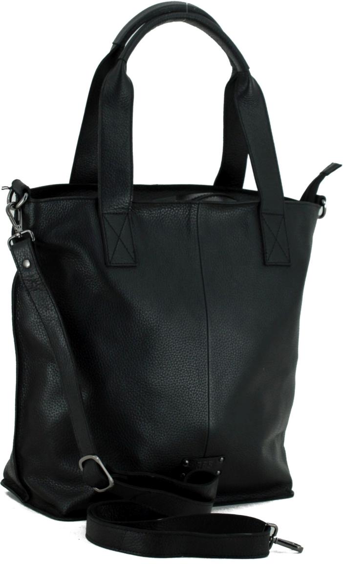 Shopping Bag schwarz Leder 365 d.a.y.s London Black